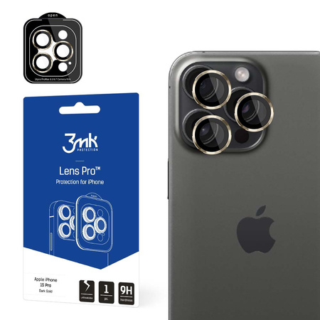 3MK LENS PROTECTION PRO IPHONE 15 PRO DARK GOLD