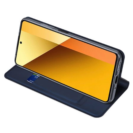 Dux Ducis Skin Pro Hülle mit Klappe und Kartensteckplatz für Xiaomi Redmi Note 13 5G – blau