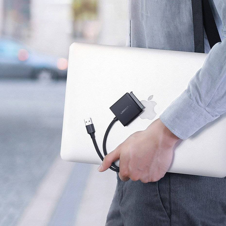 Ugreen adapter przejściówka dysku HDD SSD 2,5'' / 3,5'' SATA III 3.0 - USB 3.2 Gen 1 (SuperSpeed USB 5 Gbps) czarny (60561 CM257)