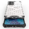 Honeycomb case armored cover with a gel frame for Samsung Galaxy A73 blue