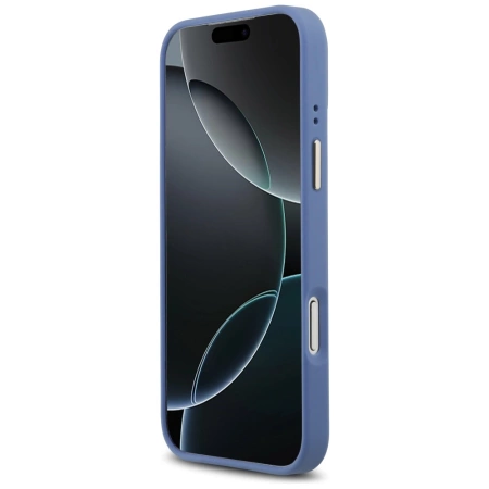 Etui Guess 4G Stripe MagSafe na iPhone 17 Pro Max - niebieskie