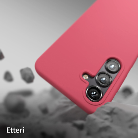 Nakładka Etteri Silicone Case do Samsung Galaxy S24 malinowa