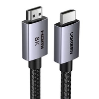 Ugreen HD171 cable with HDMI 2.1 8K connectors certified, 1 m long - gray