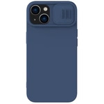 Nillkin CamShield Silky Silicone Case iPhone 14 Plus Case with Camera Protector Blue