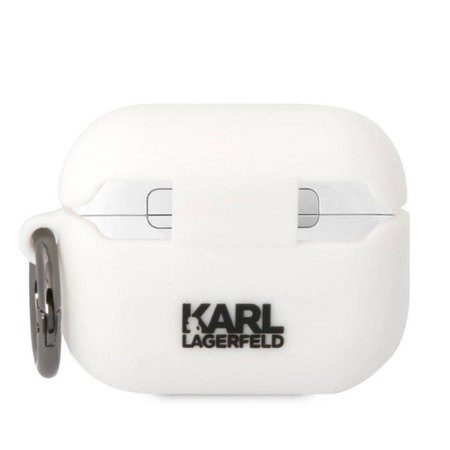 Karl Lagerfeld etui do Airpods Pro KLAPRUNIKH białe 3D Silicone NFT Karl