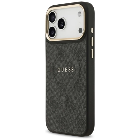 Etui Guess 4G PU Classic Logo MagSafe na iPhone 17 Pro Max - czarne