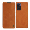 Nillkin Qin Case Case for Xiaomi Poco M4 Pro 5G Camera Protector Holster Cover Flip Cover Brown