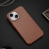 Dux Ducis Naples case for iPhone 14 magnetic leather case MagSafe brown