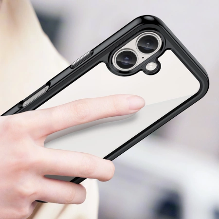 Outer Space Case with Gel Frame for iPhone 16 Plus - Black
