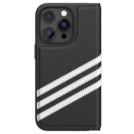 Adidas OR Booklet Case PU iPhone 14 Pro czarno biały/black white 50196