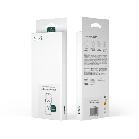 Nakładka Etteri Color Mag do iPhone 15 Pro Max 6,7" szara