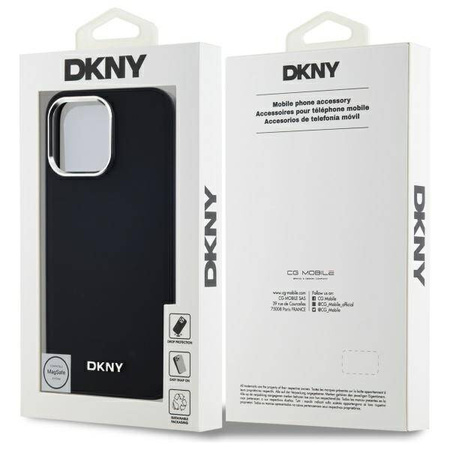 Original Case IPHONE 14 PRO MAX DKNY Hardcase Plain Logo MagSafe (DKHMP14XPSCMCLK) black