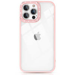 Kingxbar Sparkle Series Hülle iPhone 13 Pro mit Kristallen Rückseite rosa