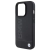 BMW Leder Hot Stamp iPhone 15 Pro Max Hülle - Schwarz