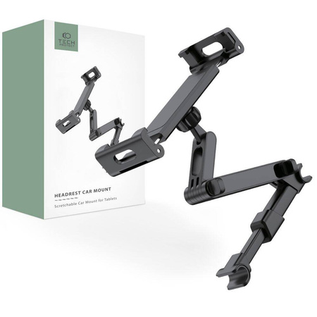 Uchwyt Samochodowy Regulowany na Zagłówek Tech-Protect czarny