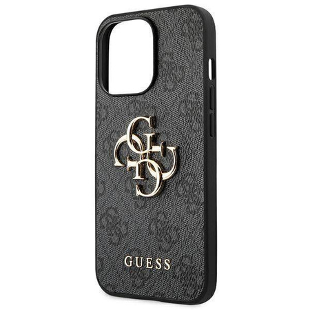 Guess 4G Big Metal Logo - Etui iPhone 14 Pro Max (szary)