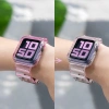 Silicone Band Strap Bracelet Case Strap Light Set for Apple Watch 38mm - Red