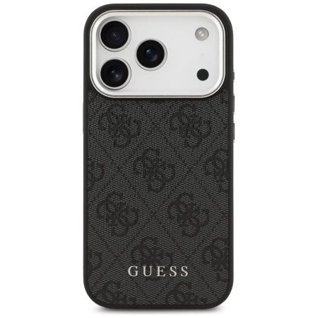 Guess 4G Classic Logo MagSafe Hülle für iPhone 17 Pro - Schwarz