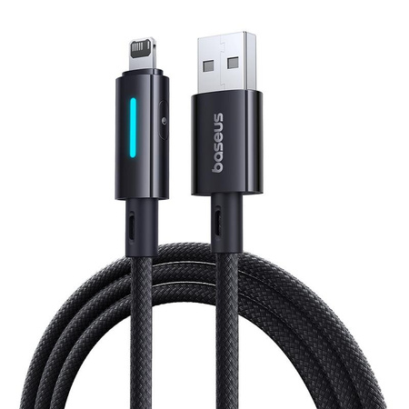 Baseus Lit Kabel USB-A na iP 2.4A 1m Kosmiczna Czerń