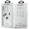 Karl Lagerfeld IML Sketched Graphic - Etui iPhone 16 Pro (przezroczysty)