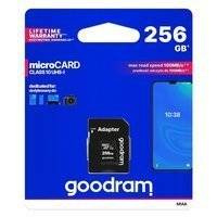 Goodram Microcard 256 GB karta pamięci micro SD XC UHS-I class 10, adapter SD (M1AA-2560R12)