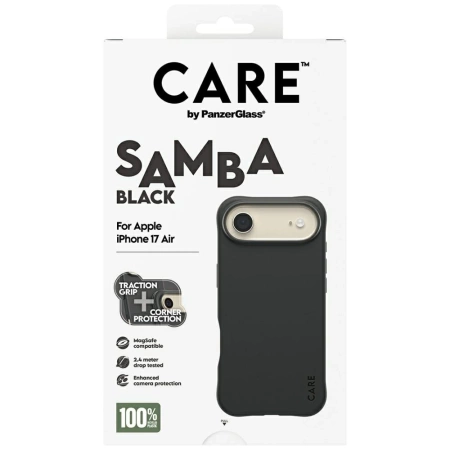 Etui CARE by PanzerGlass Fashionable Samba MagSafe na iPhone Air - czarne