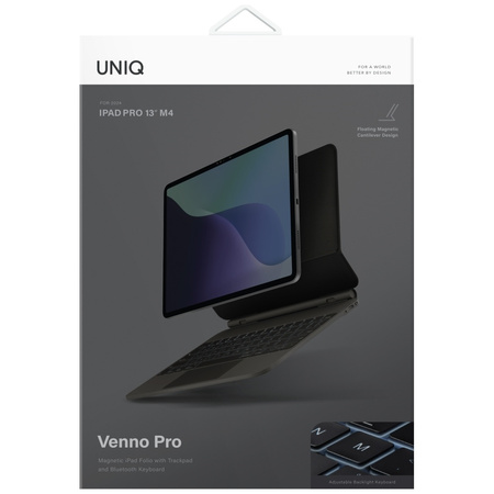 Etui UNIQ Venno Pro Magnetic Smart       z klawiaturą do iPad Pro 13" M4 (2024) czarny