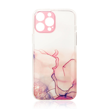 Marble Case für iPhone 13 Pro Max Gel Cover Marble Pink