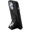 Karl Lagerfeld Gripstand Saffiano Karl&amp;Choupette Pins Hülle für iPhone 15 Pro Max – Schwarz
