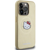 Hello Kitty Leather Kitty Head MagSafe case for iPhone 15 Pro Max - gold