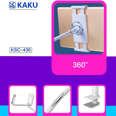 Uchwyt biurkowy na tablet / telefon KAKU Phone and Tablet Holder (KSC-430) biały