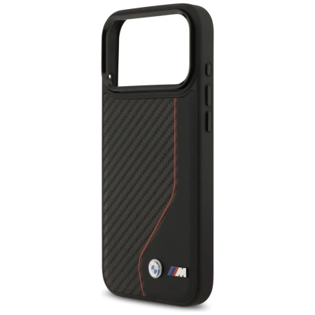 BMW M Carbon Line &amp; Logo MagSafe Case for iPhone 17 Pro Max - Red