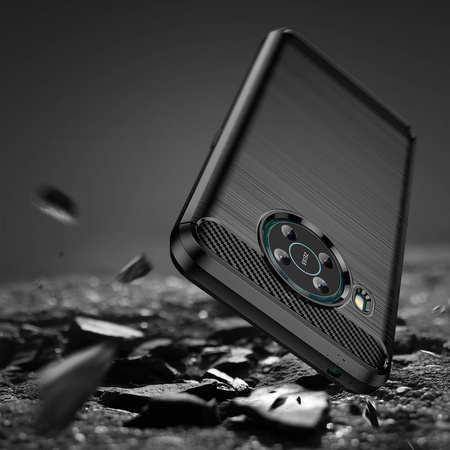 Carbon Case Flexible cover for Nokia X100 black