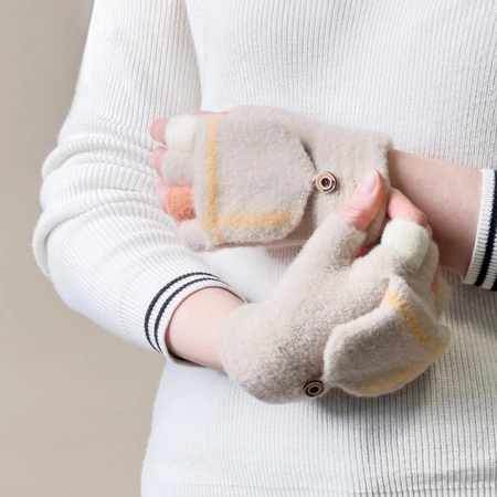 Women's/children's winter phone gloves - white