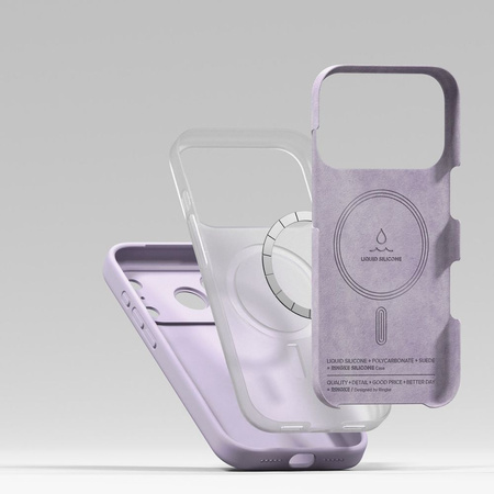 RINGKE SILICONE MAGNETIC MAGSAFE IPHONE 17 PRO MAX LIGHT PURPLE