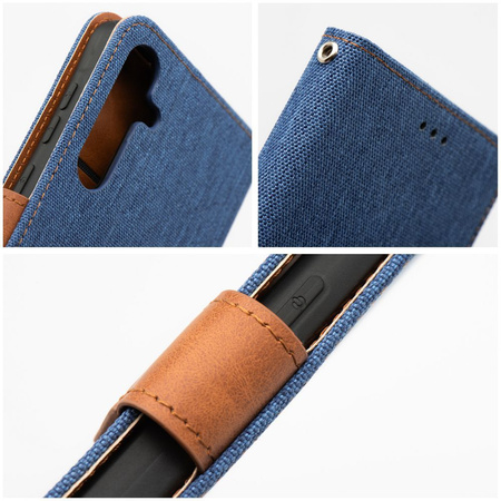 Kabura JEANS Book do XIAOMI Redmi Note 14 4G (GLOBAL - 164,84mm x 78,15mm x 8,16mm) niebieski