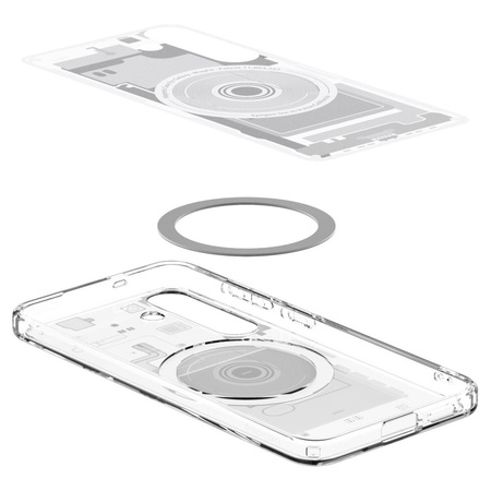 Spigen Ultra Hybrid Mag MagSafe - Etui do Samsung Galaxy S25 (Zero One White)