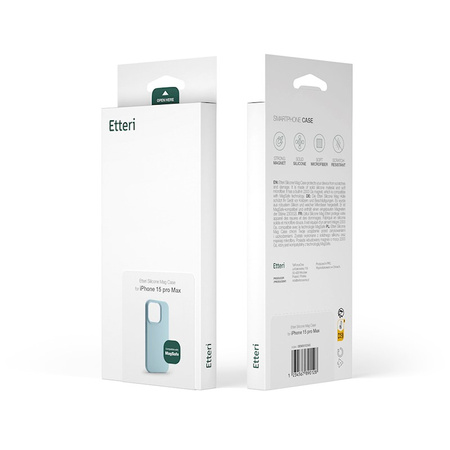 Nakładka Etteri Silicone Mag case do iPhone 17 Air jasnoniebieska