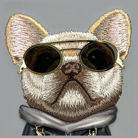 Nimmy etui iPhone 16 6.1" szary/gray      Glasses Cool Dog