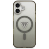 Guess Nakładka Magsafe IML Gradient Case With Print Triangle Logo & Silver Metal Camera Buttons Do iPhone 17 Khaki