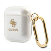 Guess GUA2UCG4GT AirPods cover Transparent Glitter Collection