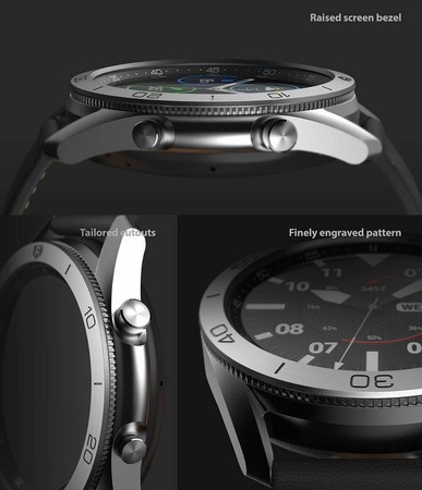 Ringke Bezel Styling etui ramka koperta pierścień Samsung Galaxy Watch 3 45mm czarny (GW3-45-62)