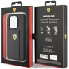 Ferrari nakładka do iPhone 15 Pro Max 6,7" FEHCP15XGSPSIK czarna HC GRIP STAND PU