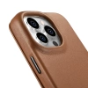 iCarer CE Premium Leather Folio Case iPhone 14 Pro Magnetic Flip Leather Folio Case MagSafe braun (WMI14220714-BN)
