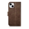 iCarer Oil Wax Wallet Case 2in1 Case iPhone 14 Leder Flip Cover Anti-RFID braun (WMI14220721-BN)