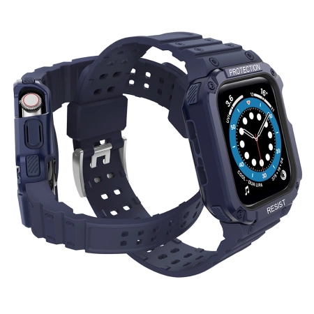 Schutzarmband für Apple Watch 38/40/41 mm Panzergehäuse-Armband - Blau