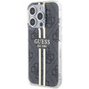 Oryginalne Etui GUESS Hardcase GUHCP15LH4PSEGK do iPhone 15 Pro (4G Gold Stripe / czarny)