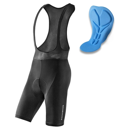Rockbros RK20022XL kurze Trägerhose mit XXL-Polster – schwarz