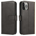 Wallet Case mit Ständer für iPhone 15 Magnet Case – Schwarz