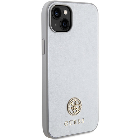 Guess GUHCP15MPS4DGPS iPhone 15 Plus 6.7" silver/silver hardcase Strass Metal Logo